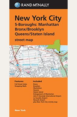 Buy Rand Mcnally New York City 5 Boroughs, New York Street Map 