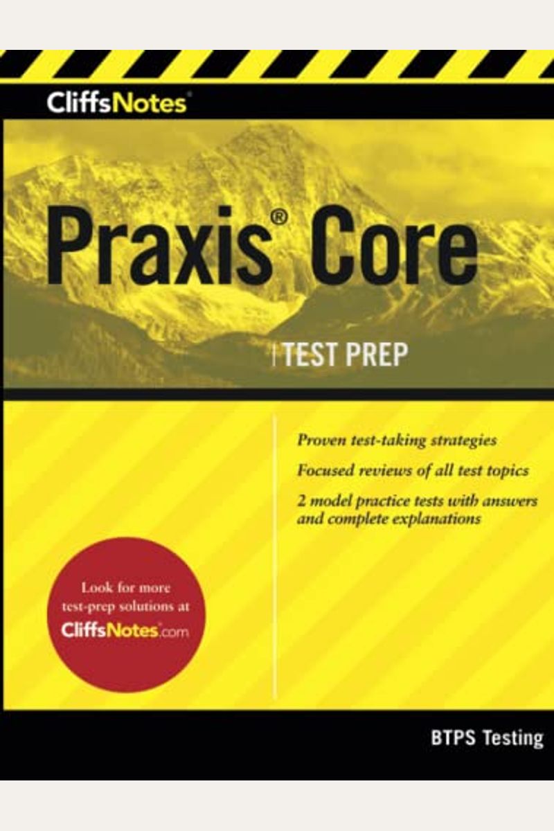 buy-cliffsnotes-praxis-core-cliffsnotes-paperback-book-by-btps-testing