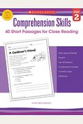 Comprehension Skills: 40 Short Passages For Close Reading: Grade 3