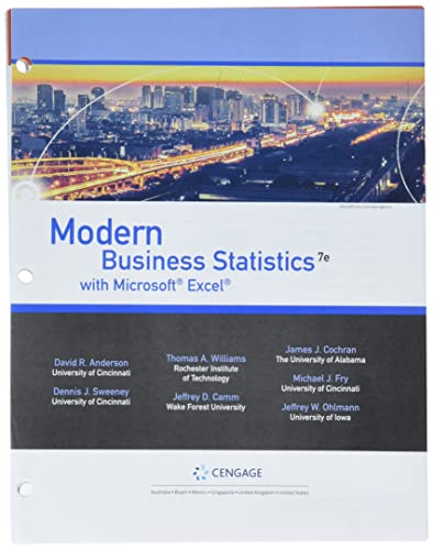 Buy Bundle: Modern Business Statistics With Microsoft Excel, Loose