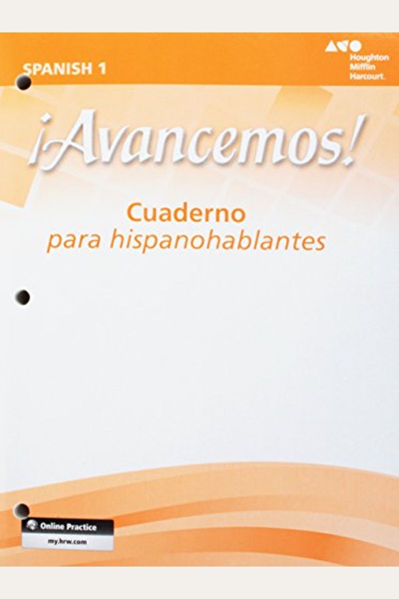 Buy Avancemos Cuaderno Para Hispanohablantes Student Level Spanish ...
