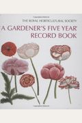 A Gardeners Five Year Record Book Royal Horticultural Society