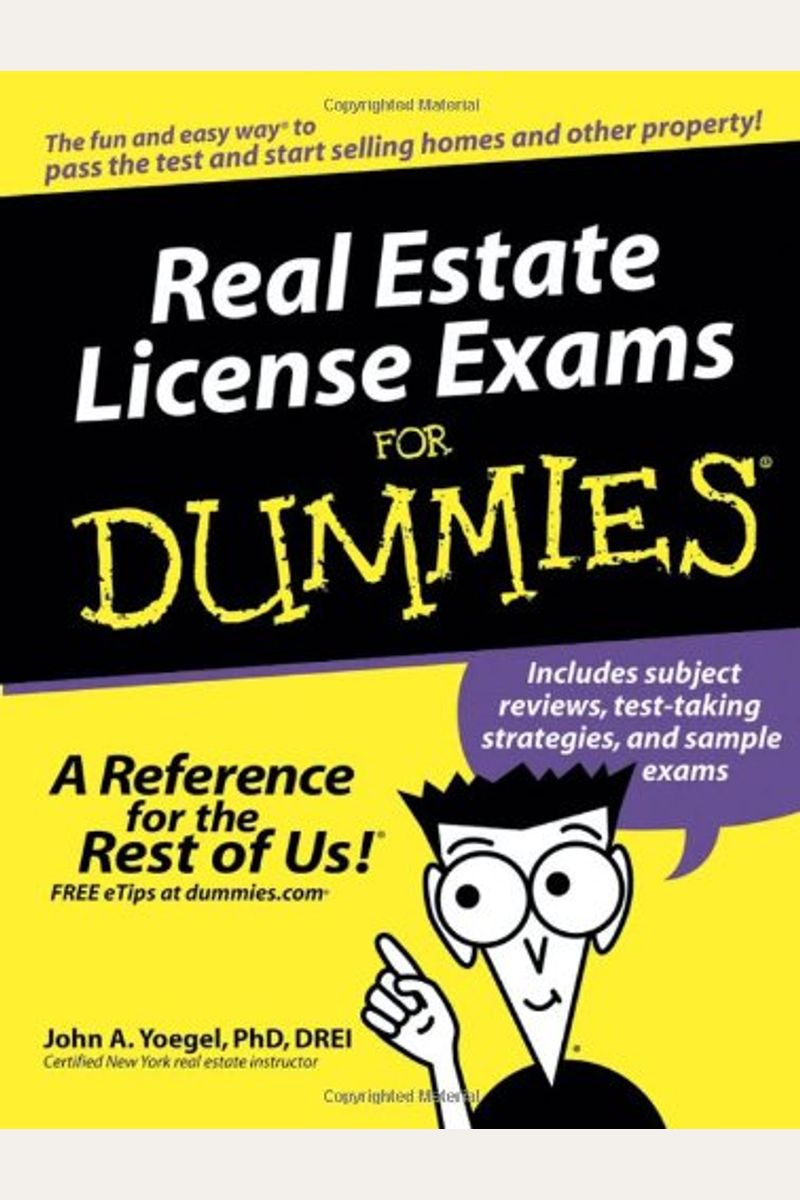 Buy Real Estate License Exams For Dummies Book By Robin Maxwell