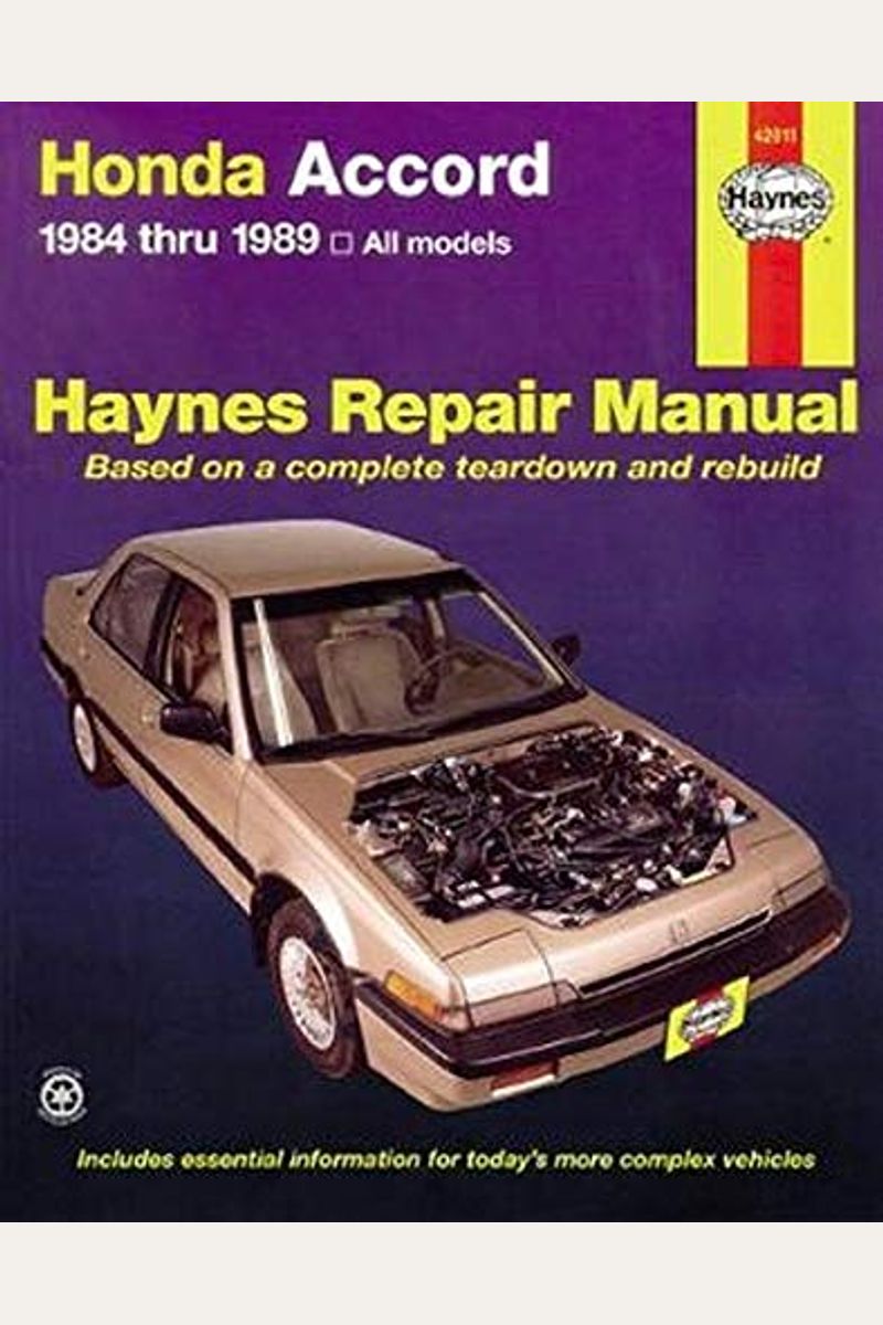 Buy Honda Accord Thru All Models Haynes Repair Manual Book