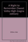 A Night To Remember Sweet Valley High Magna Edition