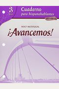 Cuaderno Para Hispanohablantes (Student Workbook) with Review Bookmarks Level 3 [With Vocabulary and Grammar Bookmarks]