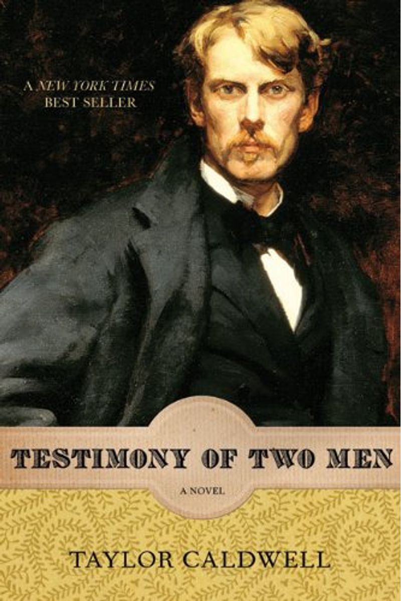 Buy Testimony Of Two Men A Novel Rediscovered Classics Book By Taylor