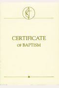 United Methodist Covenant Ii Child Baptism Certificates (Pkg Of 3) [With Envelope]