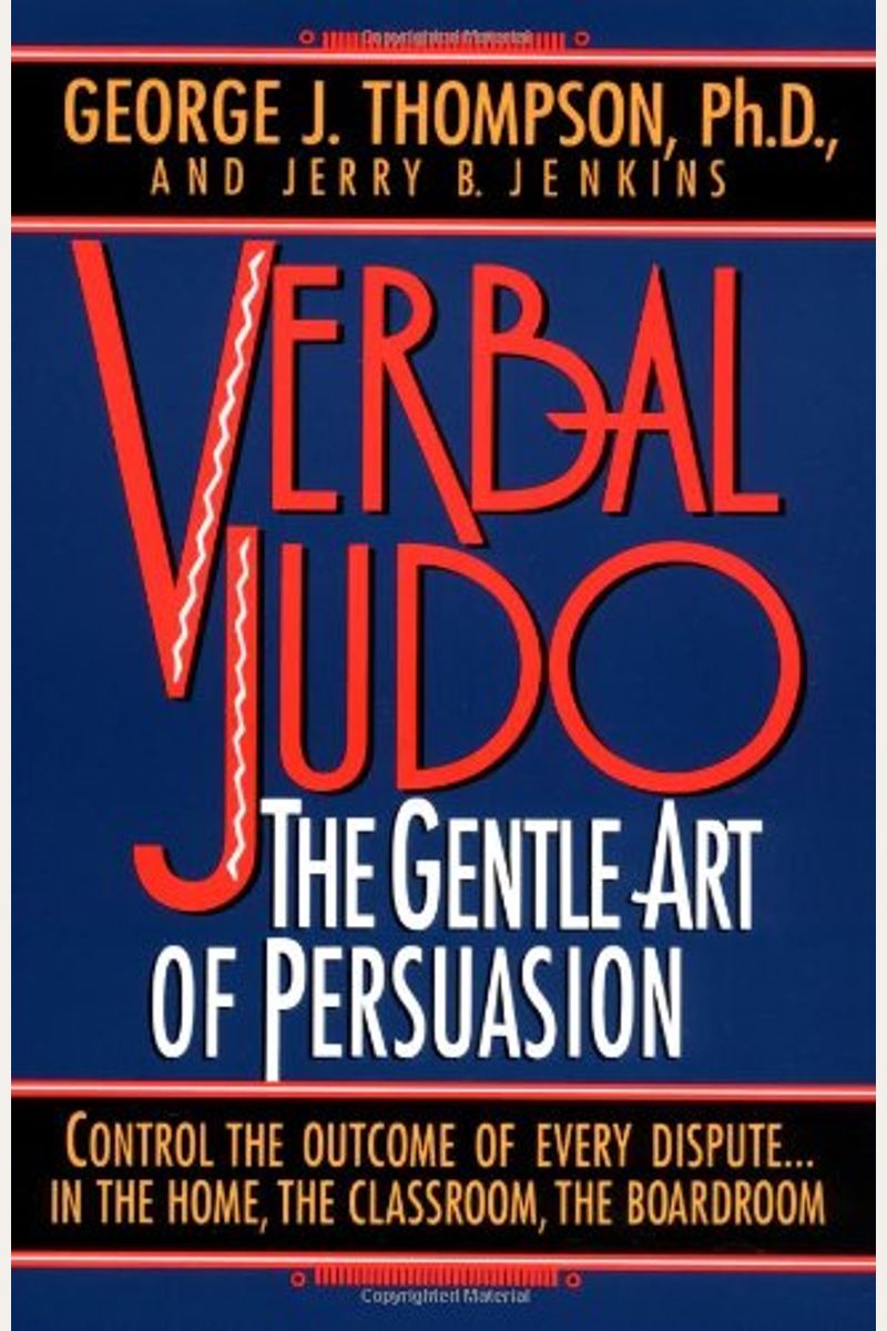 Buy Verbal Judo Book By J Thompson