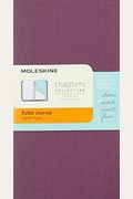 Moleskine Chapters Journal, Slim Pocket, Ruled, Plum Purple, Soft Cover (3 X 5.5)