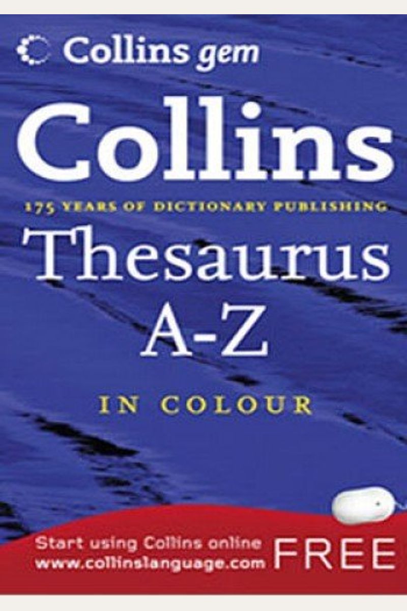 Buy Thesaurus AZ (Collins Gem) Book