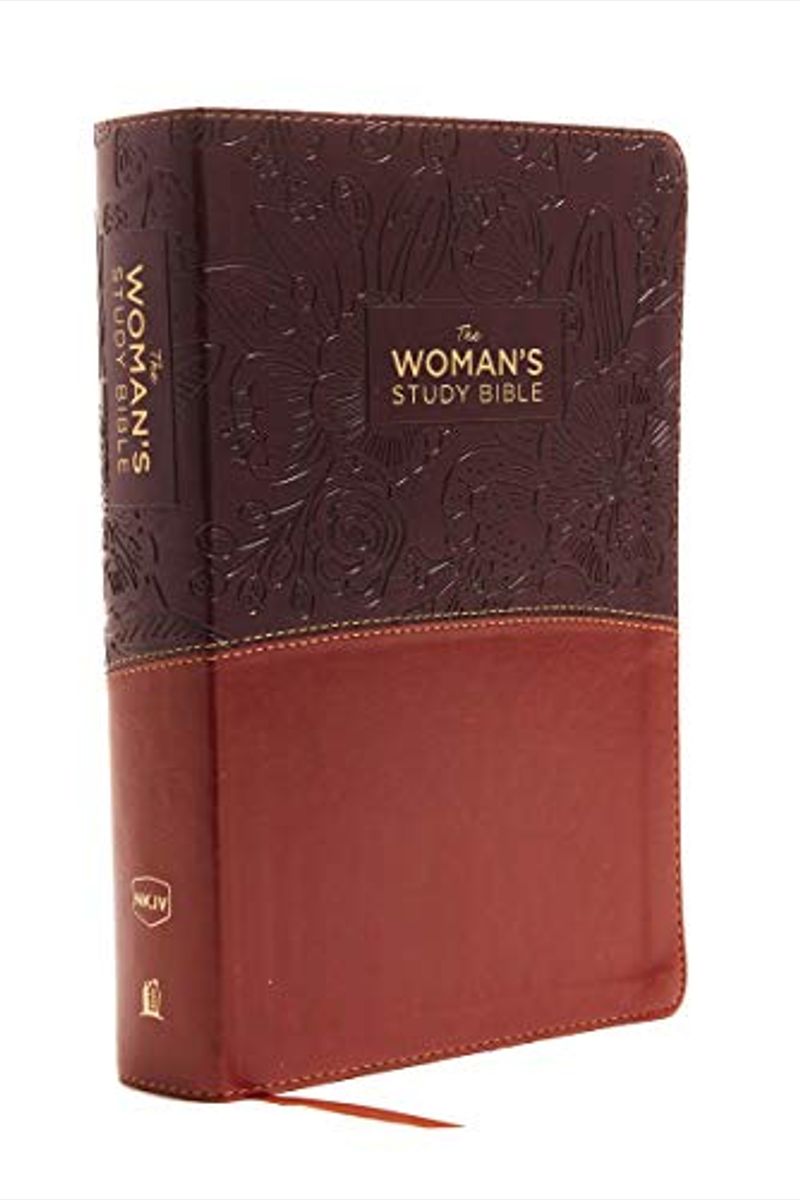 The NKJV, Woman's Study Bible, Fully Revised, Imitation Leather, Brown/Burgundy, Full-Color: Receiving God's Truth for Balance, Hope, and Transformati