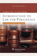 Introduction To Paralegal Studies: A Critical Thinking Approach