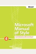 Microsoft Manual Of Style