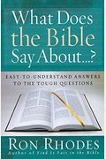 What Does the Bible Say About...?