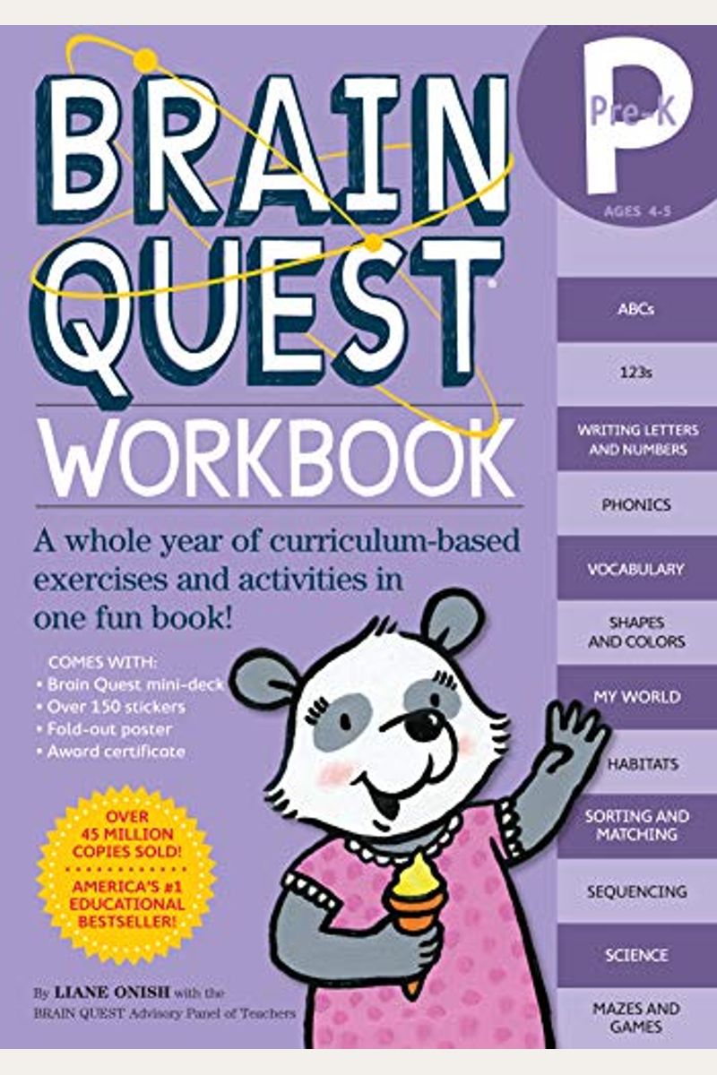 Brain Quest Workbook: Pre-K [With Stickers]