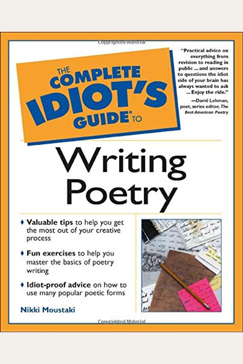 Complete Idiot's Guide To Writing Poetry