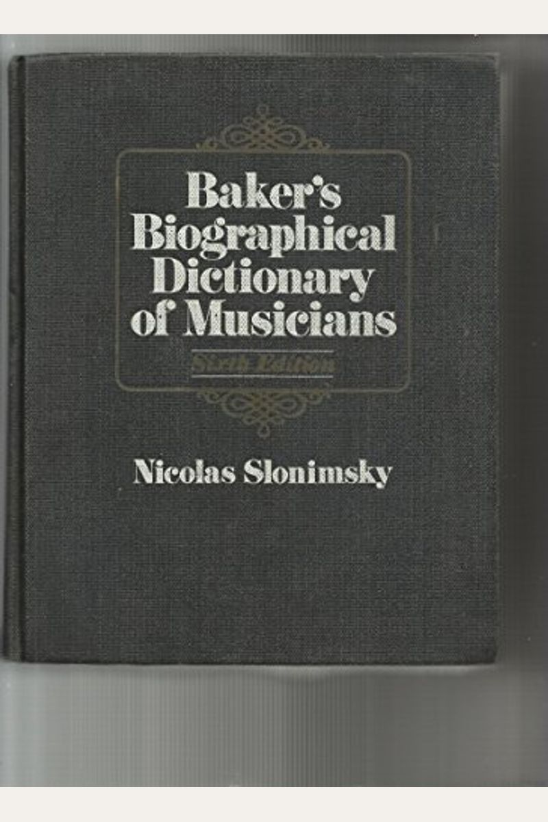 The Biographical Dictionary Of Musicians