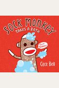 Sock Monkey Takes A Bath