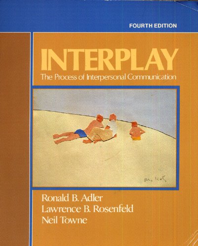 Buy Interplay: The Process Of Interpersonal Communication Book By ...