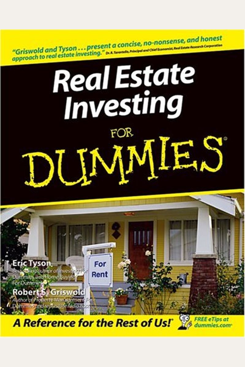 Buy Real Estate Investing For Dummies (For Dummies (Lifestyles