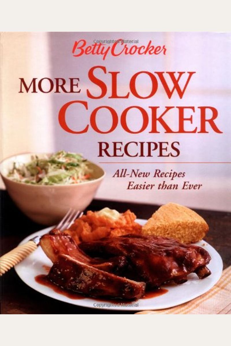 Buy Betty Crocker More Slow Cooker Recipes AllNew Recipes Easier Than