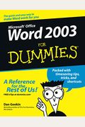 Word 2003 For Dummies (R) (Turtleback School & Library)