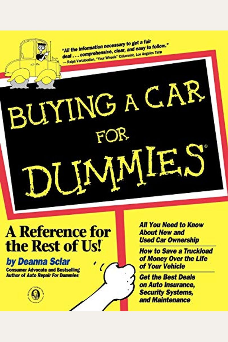Buy Buying A Car For Dummies Book By Sclar