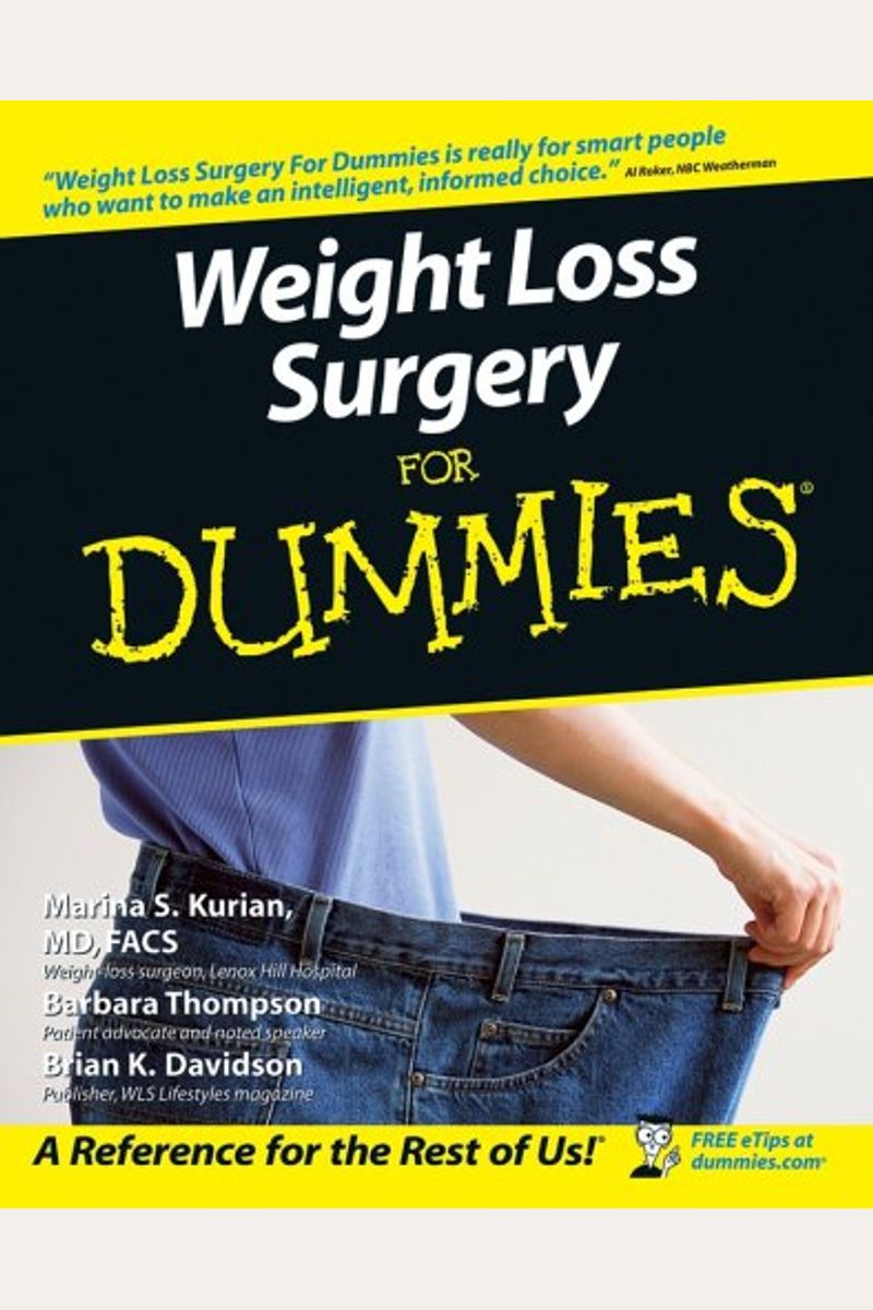 Buy Weight Loss Surgery For Dummies Book By Marina S Kurian