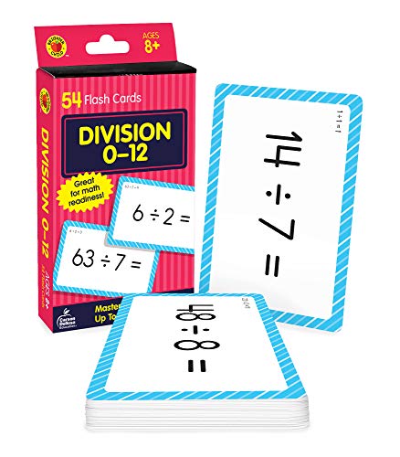 Division 0 to 12 Flash Cards