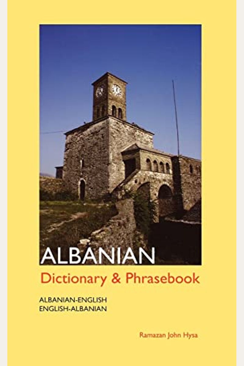 Buy AlbanianEnglish/EnglishAlbanian Dictionary And Phrasebook Book By