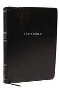 NKJV, Reference Bible, Super Giant Print, Leather-Look, Black, Red Letter Edition, Comfort Print
