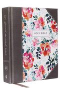 Kjv, Journal The Word Bible, Cloth Over Board, Pink Floral, Red Letter Edition, Comfort Print: Reflect, Journal, Or Create Art Next To Your Favorite V