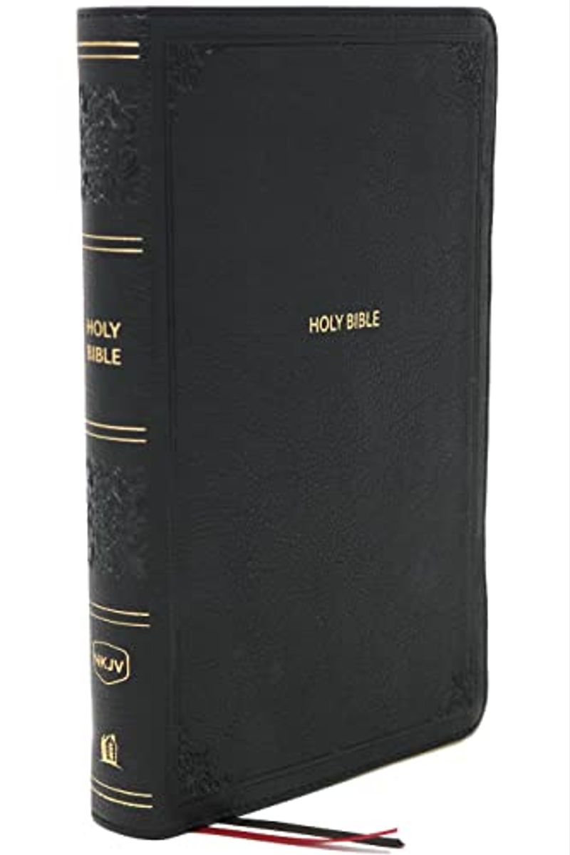 Nkjv, Reference Bible, Personal Size Large Print, Leathersoft, Black, Thumb Indexed, Red Letter Edition, Comfort Print: Holy Bible, New King James Ver