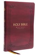 Kjv Holy Bible: Large Print Thinline, Vintage Series, Burgundy Leathersoft, Red Letter, Comfort Print: King James Version