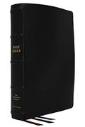 Nkjv, Large Print Verse-By-Verse Reference Bible, Maclaren Series, Premium Goatskin Leather, Black, Comfort Print: Holy Bible, New King James Version