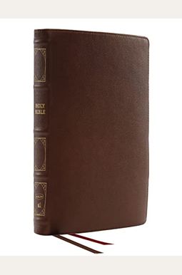 Nkjv, Deluxe Thinline Reference Bible, Genuine Leather, Brown, Red Letter, Comfort Print: Holy Bible, New King James Version