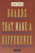 Boards That Make A Difference: A New Design For Leadership In Nonprofit And Public Organizations