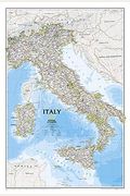 National Geographic: Italy Classic Wall Map (23.25 X 34.25 Inches)
