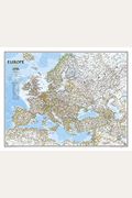 National Geographic: Europe Executive Wall Map (30.5 X 23.75 Inches)