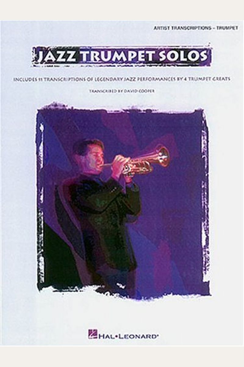 Buy Jazz Trumpet Solos Book By David Cooper