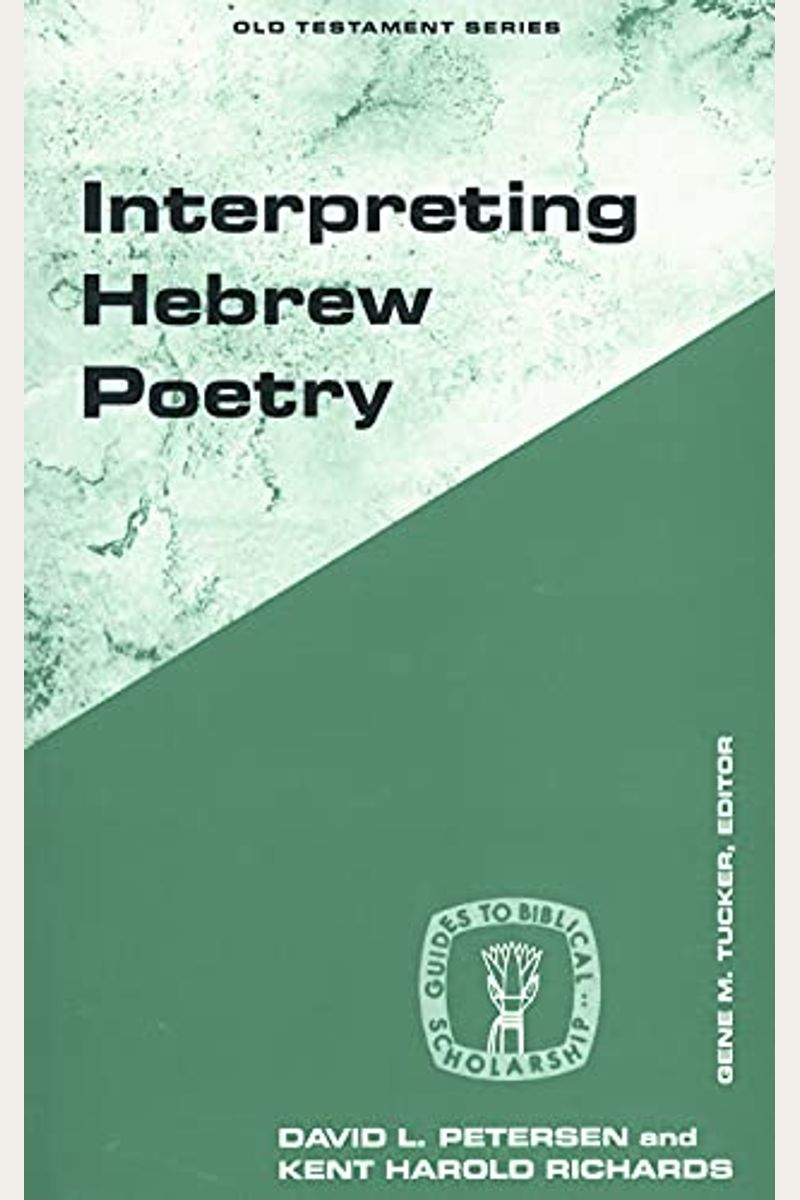 Buy Interpreting Hebrew Poetry Book By David Peterson