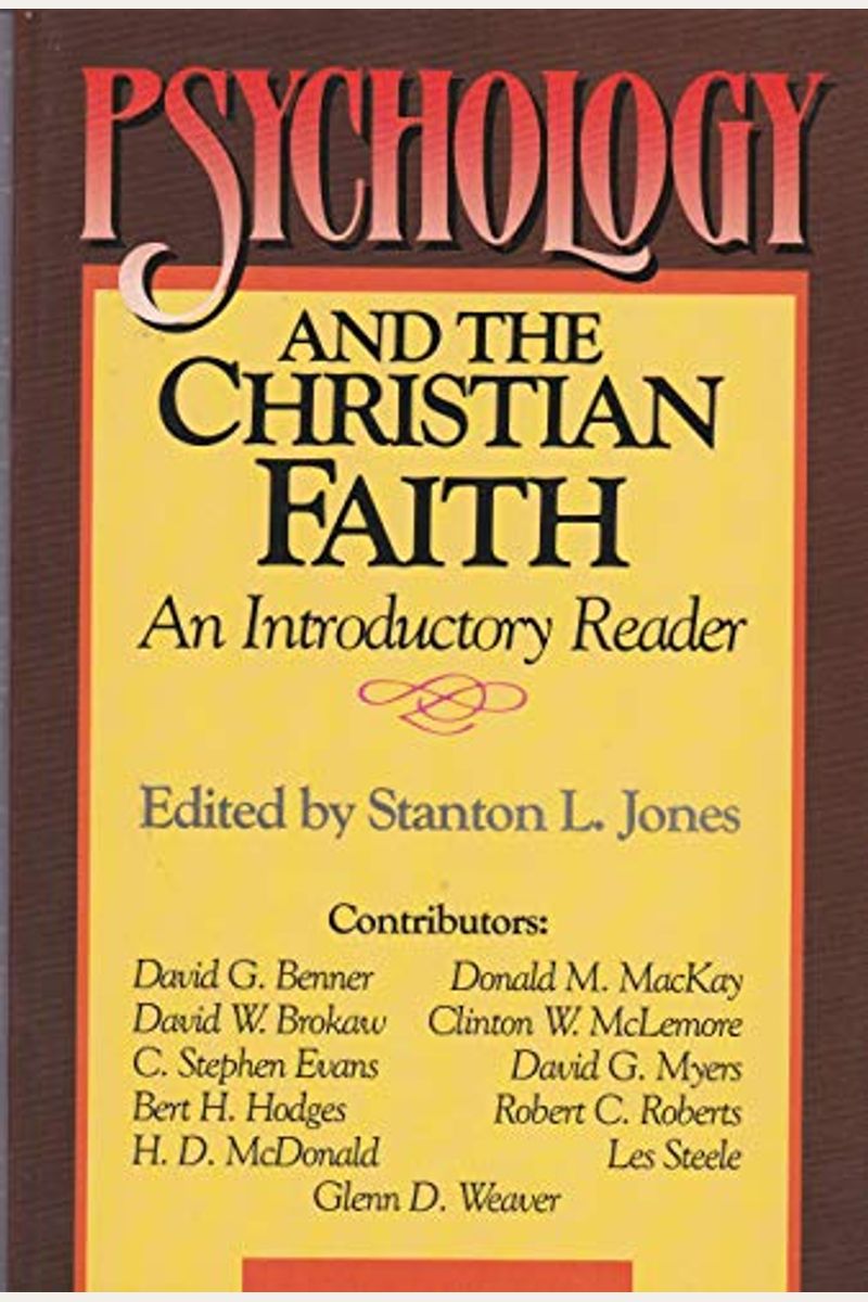 Psychology and the Christian Faith: An Introductory Reader
