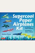 Supercool Paper Airplanes Kit: 12 Pop-Out Paper Airplanes Assembled In About A Minute: Kit Includes Instruction Book, Pre-Printed Planes & Catapult L