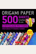Origami Paper 500 Sheets Chiyogami Patterns 6 15cm: Tuttle Origami Paper: High-Quality Double-Sided Origami Sheets Printed with 12 Different Designs (