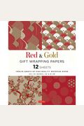 Red & Gold Gift Wrapping Papers - 12 Sheets: 18 X 24 Inch (45 X 61 Cm) Wrapping Paper