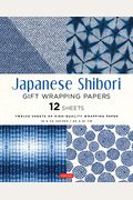 Japanese Shibori Gift Wrapping Papers - 12 Sheets: 18 X 24 Inch (45 X 61 Cm) Wrapping Paper