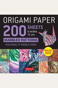 Origami Paper 200 Sheets Marbled Patterns 6 (15 Cm): Tuttle Origami Paper: Double Sided Origami Sheets Printed With 12 Different Patterns (Instruction