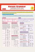 Korean Grammar Language Study Card: Essential Grammar Points For The Topik Test (Includes Online Audio)