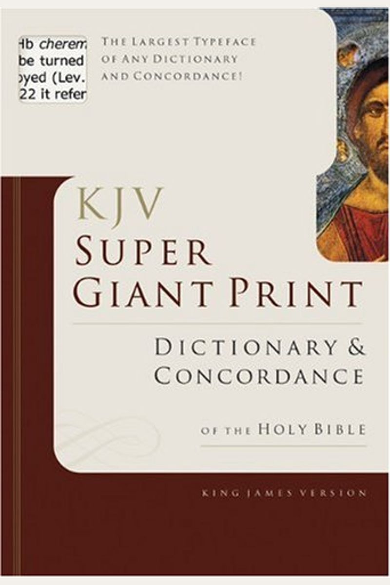 Super Giant Print Bible Dictionary and Concordance